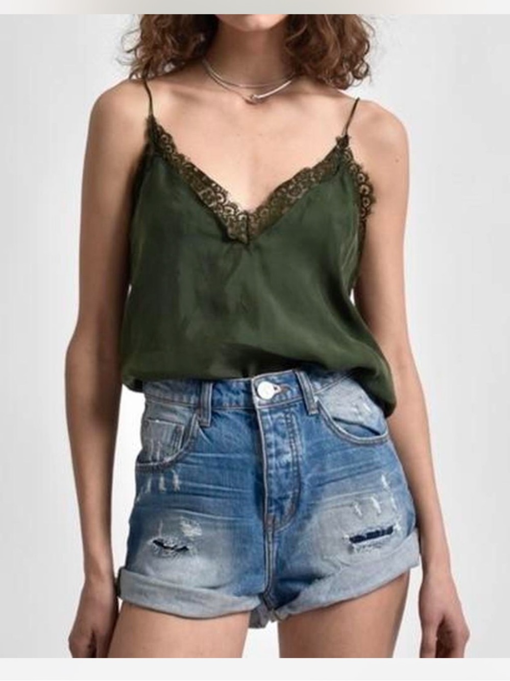 One Teaspoon Lace Cami Tank Top S